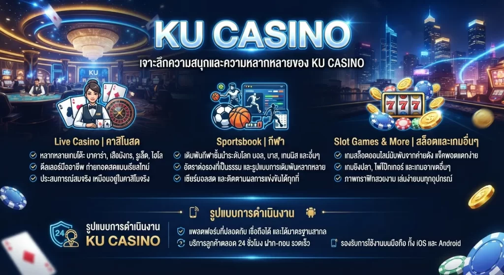 เจาะลึกความสนุกและความหลากหลายของ ku casino