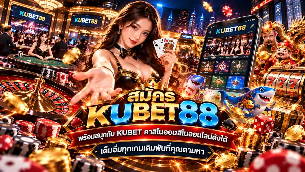 สมัคร KUBET88 พร้อมสนุกกับ KUBET คาสิโนออนาสิโนออนไลน์ดังได้ เต็มอิ่มทุกเกมเดิมพันที่คุณตามหา